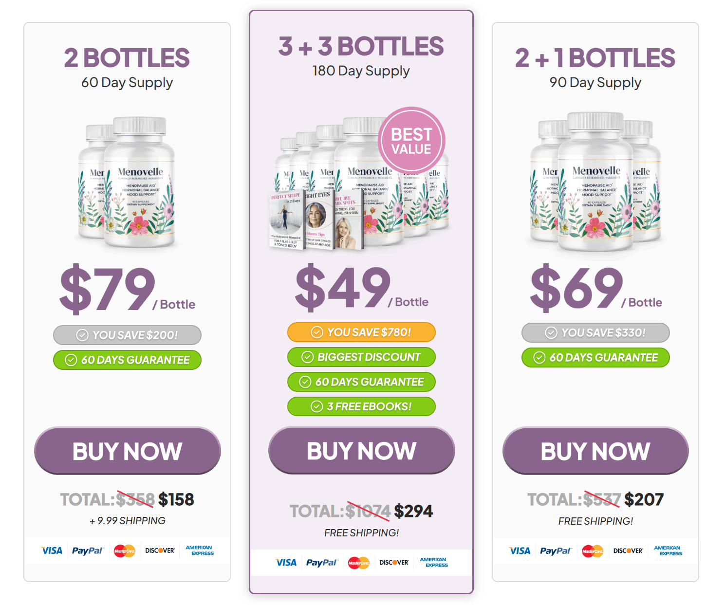 Menovelle buy Offer